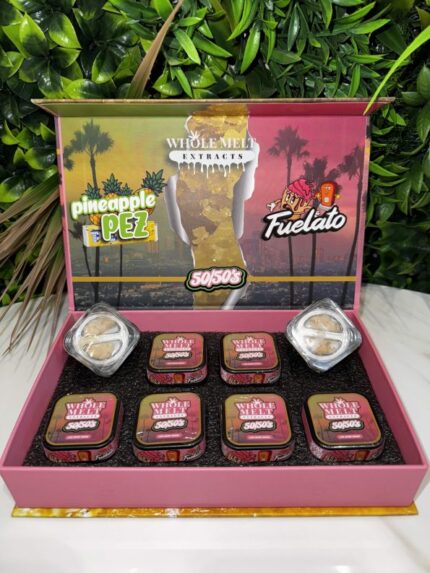 Whole Melt 50/50’s Resin Box: Pineapple Pez x Fuelato - Whole Melt Extract Official