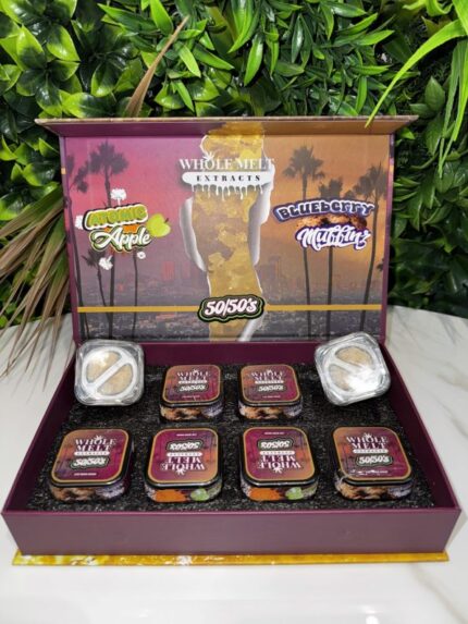 WHOLE MELT EXTRACTS- Premium Live Resin Sugar- 50/50s- ATOMIC APPLE/BLUEBERRY MUFFINZ- 3.5g - Whole Melt Extract Official